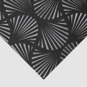 シルバーアールデコシェルオンブラックデコパージュ 薄葉紙 (詳細)