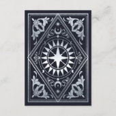 シルバーアールヌーボータロットゴシック結婚ス詳細 エンクロージャーカード (裏面)