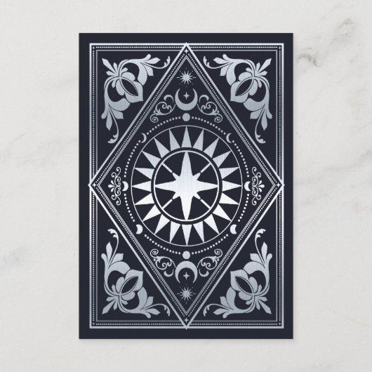 シルバーアールヌーボータロットゴシック結婚ス詳細 エンクロージャーカード (裏面)