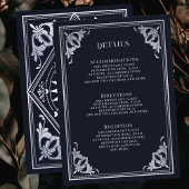 シルバーアールヌーボータロットゴシック結婚ス詳細 エンクロージャーカード