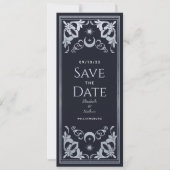 シルバーアールヌーボータロット写真保存日 招待状 (正面)