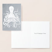 シルバーイカのタコ 箔カード (ディスプレー)