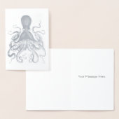 シルバーイカのタコ 箔カード (ディスプレー)