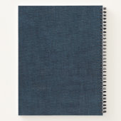 シルバーイニシャルキャンバス ノートブック (裏面)