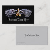 シルバーイーグルズと金ゴールドスターの名刺 名刺 (正面/裏面)