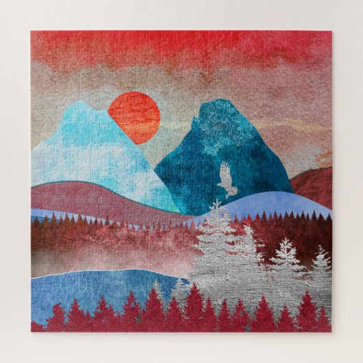 シルバーイーグルランドスケープ ジグソーパズル (縦)