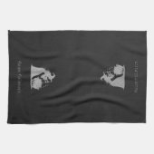 シルバーウィッチ&カルドロンハロウィーン キッチンタオル (横)