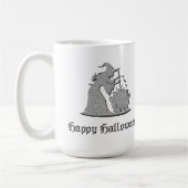 シルバーウィッチ&カルドロンハロウィーン コーヒーマグカップ (左)