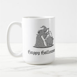 シルバーウィッチ&カルドロンハロウィーン コーヒーマグカップ