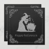 シルバーウィッチ&カルドロンハロウィーン 招待状 (正面/裏面)