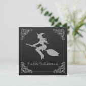 シルバーウィッ飛んでいるチハロウィングリーティングカード (スタンド正面)