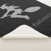 シルバーウィッ飛んでいるチハロウィーン シェルパブランケット (3/4)