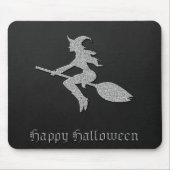 シルバーウィッ飛んでいるチハロウィーン マウスパッド (正面)