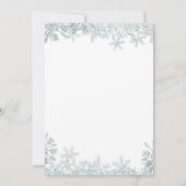 シルバーウィンターオネダーランド誕生日招待状 招待状 (裏面)