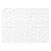 シルバーウィンタースノーフレークシンプルミニマリストパターン テーブルクロス (正面(横))