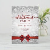 シルバーウィンタースノーフレーク会社レッドリボン 招待状 (スタンド正面)