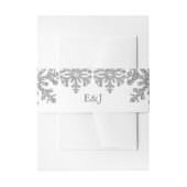 シルバーウィンタースノーフレーク結婚ズ 招待状ベリーバンド (正面例)