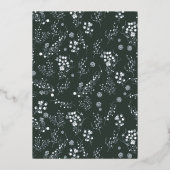 シルバーウィンターベリー結婚リース 箔招待状 (裏面)