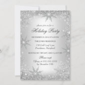 シルバーウィンターワンダーランドクリスマスホリデーパーティー2 招待状 (正面)