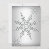 シルバーウィンターワンダーランドクリスマスホリデーパーティー2 招待状 (裏面)