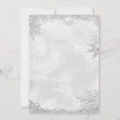 シルバーウィンターワンダーランドクリスマスホリデーパーティーA 招待状 (裏面)