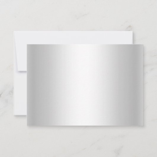 シルバーウィンターワンダーランドクリスマスホリデーRSVP 出欠カード (裏面)