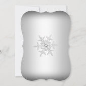 シルバーウィンターワンダーランドピンクスウィート16招待状2 招待状 (裏面)