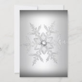 シルバーウィンターワンダーランドブルーキンセアニェラ招待状 招待状 (裏面)