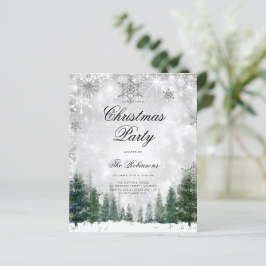 シルバーウィンターワンダーランド招待状プログラムメニュー (スタンド正面)