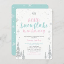 シルバーウィンターワンダーランド、女の子ベビーシャワー