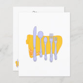 シルバーウェアカスタムメニューフライヤーテンプレート (正面/裏面)