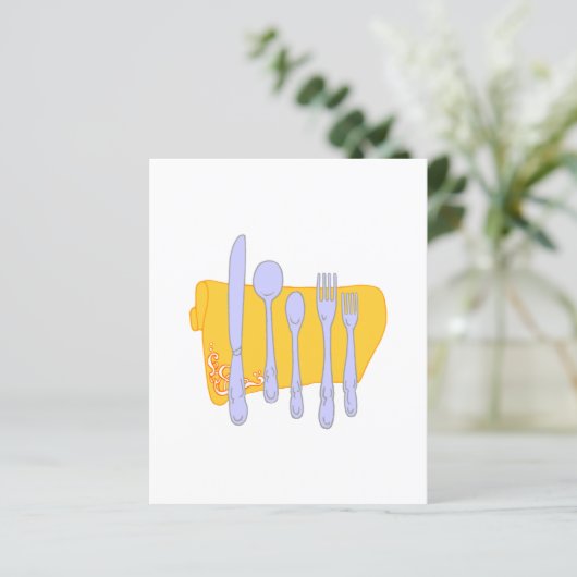 シルバーウェアカスタムメニューフライヤーテンプレート (スタンド正面)