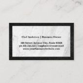 シルバーウェアレストランロゴ | 大理石 | れんが 名刺 (裏面)