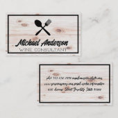 シルバーウェアロゴ |木製ボード 名刺 (正面/裏面)