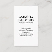 シルバーウェアロゴ | 緑のグリッターアイコン 名刺 (裏面)