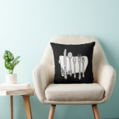 シルバーウェア白黒デザイン クッション (椅子)