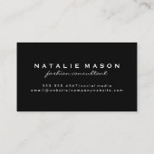 シルバーウェア金ゴールドブラシ 名刺 (裏面)