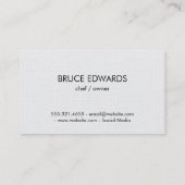 シルバーウェア/リネンパターン 名刺 (裏面)