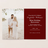 シルバーウェディング 25周年記念 箔カード (内部)