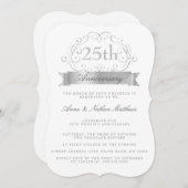 シルバーウェディング 25周年 招待状 (正面/裏面)