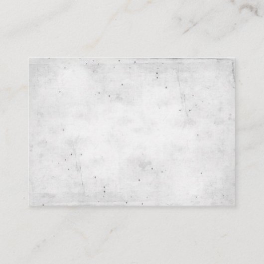 シルバーウェディングRSVPとデイジーBouqet エンクロージャーカード (裏面)