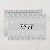 シルバーウェディングRSVP 出欠カード (正面/裏面)