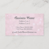 シルバーウエスタンプレジャーホースオンピンクブローケ 名刺 (裏面)