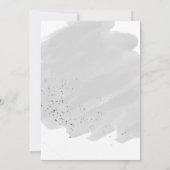 シルバーウォーターカラークリスマスティーパーティー 招待状 (裏面)