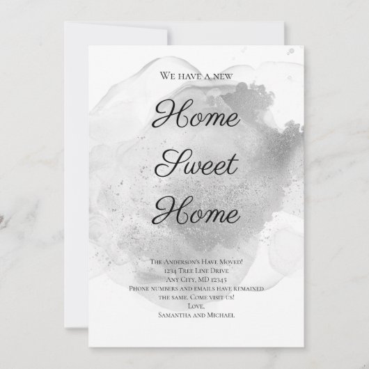 シルバーウォーター洗浄スプラッシュ移動発表 案内状 (正面)