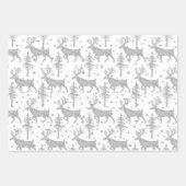 シルバーウッドランドスタグスプルース樹林白雪姫 ラッピングペーパーシート (正面3)