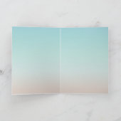 シルバーウミガメの名前と日付の追加誕生日 カード (内部)