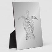 シルバーウミガメ動物 フォトプラーク (側面)