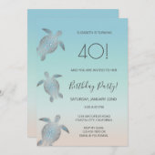 シルバーウミガメ 招待状 (正面/裏面)