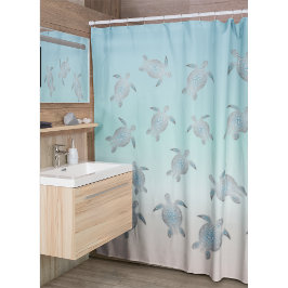 シルバーウミガメ |航海の | シャワーカーテン